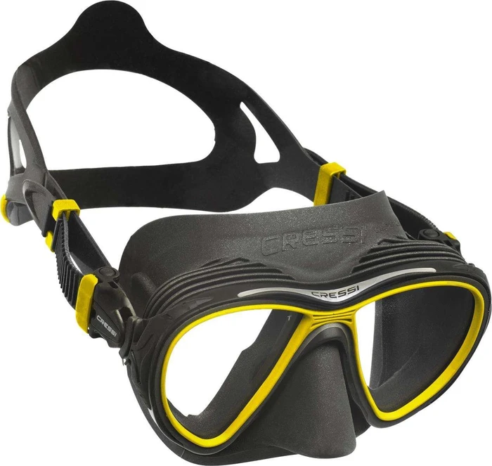 Cressi Quantum Tauchermaske schwarz/gelb