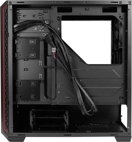 Antec P7 schwarz/rot, Acrylfenster