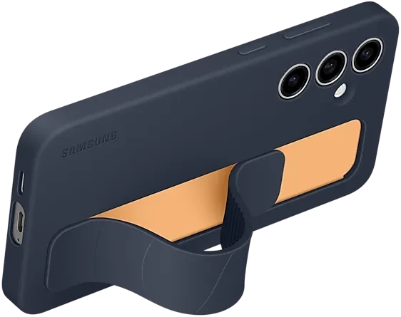 Samsung Standing Grip Case für Galaxy S24 FE Blue Black