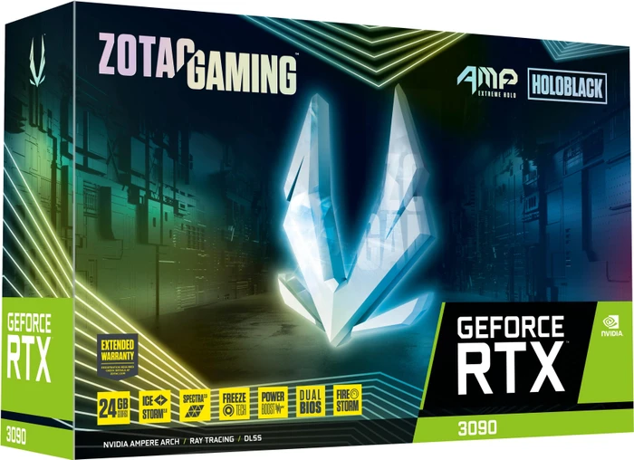 Zotac Gaming GeForce RTX 3090 AMP Extreme Holo, 24GB GDDR6X, HDMI, 3x DP