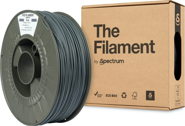 Spectrum The Filament PLA, Basalt Grey, Spule, 1.75mm, 1.00kg