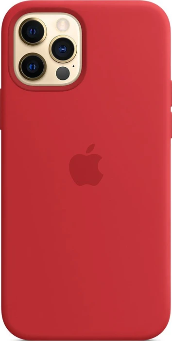 Apple Silikon Case mit MagSafe für iPhone 12/iPhone 12 Pro rot