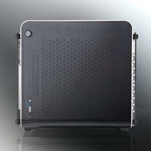 Raijintek Metis Evo TGS, weiß/schwarz, Glasfenster, Mini-ITX