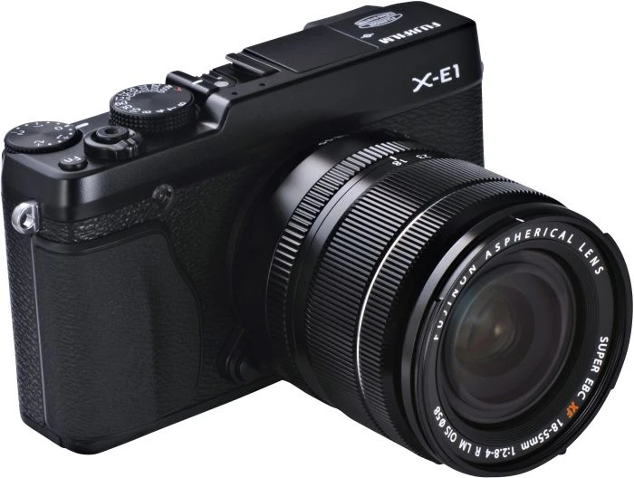 Fujifilm X-E1 schwarz mit Objektiv Fujinon XF 18mm 2.0 R