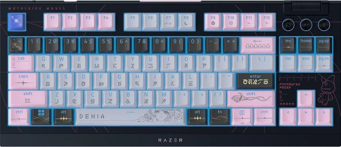 Razer BlackWidow V4 TKL Hyperspeed, Wuthering Waves, hot-swap, Razer ORANGE Tactile Gen-3, USB/Bluetooth, US