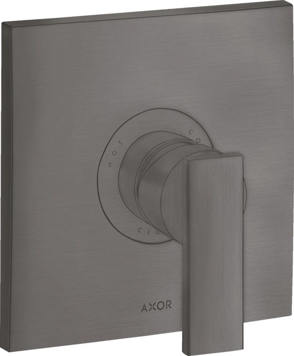 Hansgrohe Axor Citterio Einhebel-Brausemischer Unterputz mit Hebelgriff brushed black chrome