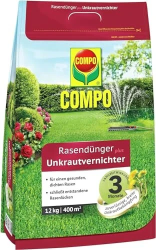 Compo Floranid Rasendünger mit Unkrautvernichter, 12kg