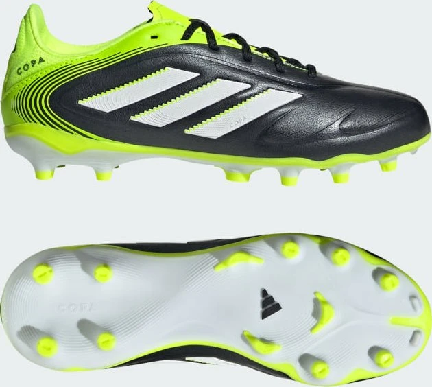 adidas Copa Pure 3 League FG/MG core black/cloud white/lucid lemon (Junior)