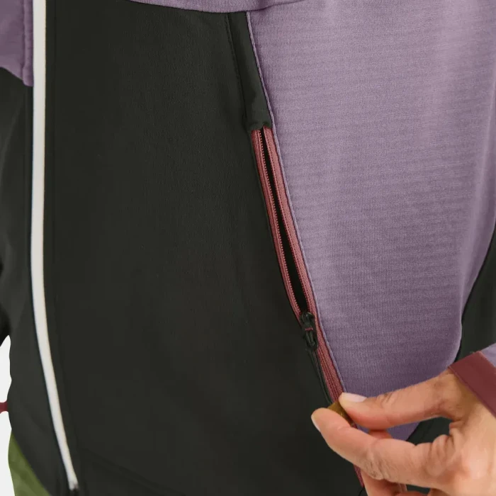 Ortovox Fleece Rib Hoody Funktionsjacke wild berry (Damen)