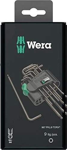 Wera 967 PKL/9 SB Torx Winkelschlüsselsatz, 9-tlg.