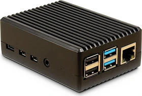 Inter-Tech ODS-716 für Raspberry Pi 4B Case für Raspberry Pi 4 Modell B, schwarz