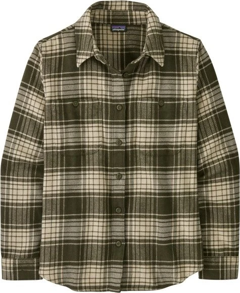 Patagonia Fjord Flannel Hemd langarm cascade: pine needle green (Damen)