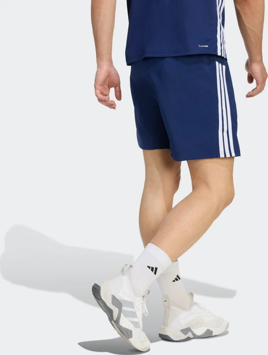 adidas Workout Essentials Base 3 Stripes Hose kurz dark blue/white (Herren)