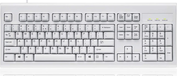 Perixx Periboard-106W, weiß, USB, US