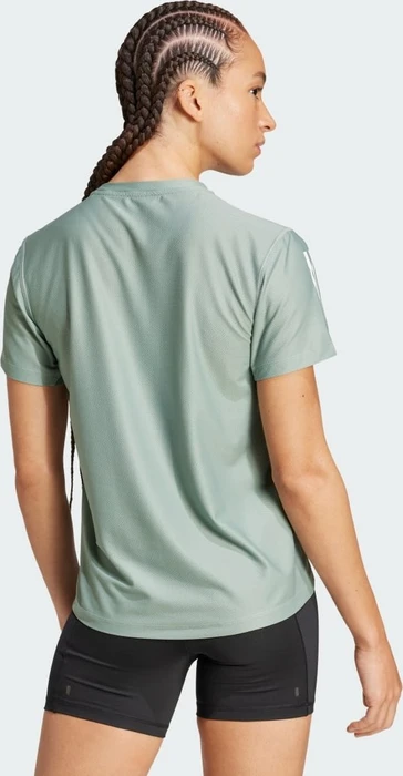 adidas Own The Run Laufshirt kurzarm silver green (Damen)