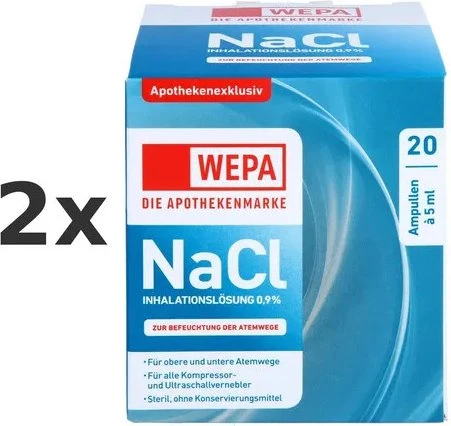 Wepa NaCl Inhalationslösung 0.9%, 100ml (20x 5ml)