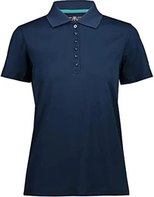 CMP Einfarbiges Pique Poloshirt kurzarm blue/stone (Damen)