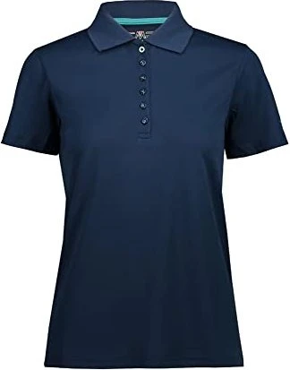CMP Einfarbiges Pique Poloshirt kurzarm blue/stone (Damen)