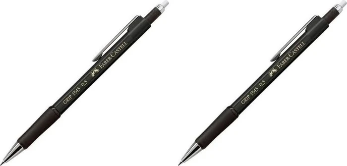 Faber-Castell Grip 1345 Druckbleistift 0.5mm graphit, schwarz, Radierer