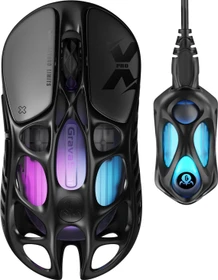 GravaStar Mercury X Pro 8KHz Wireless Gaming Mouse, Galaxy Black, USB/Bluetooth
