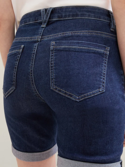 Tom Tailor Alexa Jeans Bermuda Jeans rinsed blue denim (Damen)