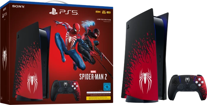 Sony PlayStation 5 - 825GB Marvel's Spider-Man 2 Limited Edition Bundle schwarz/rot/weiß