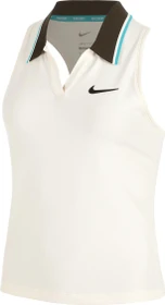 Nike Court Slam Dri-FIT Funktionsshirt ärmellos pale ivory/dusty cactus/black (Damen)