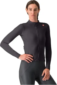 Castelli Espresso Thermal Trikot langarm light black (Damen)