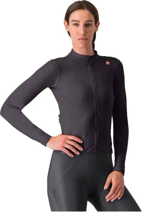 Castelli Espresso Thermal Trikot langarm light black (Damen)