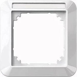 Merten System M 1-M Rahmen 1fach Thermoplast brillant, polarweiß