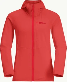 Jack Wolfskin Kolbenberg Hooded FZ Jacke vibrant red (Damen)