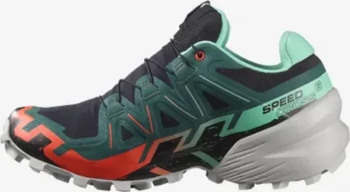Salomon Speedcross 6 Gore-Tex black/electric green/cherry tomato (Damen)