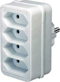 Brennenstuhl Adapterstecker Euro 4, 4-fach