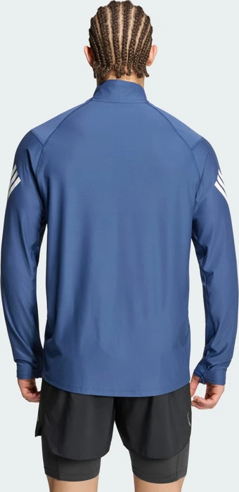 adidas Adi365 Iconic Half Zip Laufshirt langarm tech indigo/white (Herren)