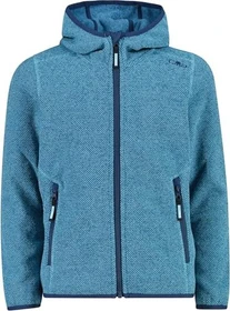 CMP Knit-Tech Meliert Fleece Jacke topazio/blue ink (Junior)