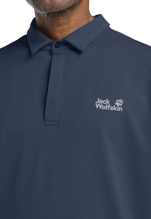 Jack Wolfskin Delgami Poloshirt kurzarm midnight sky (Herren)