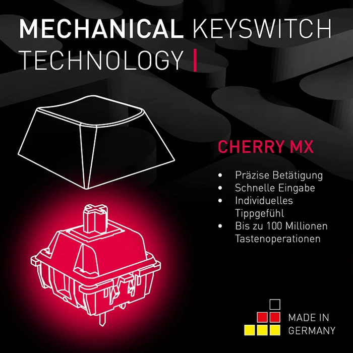 Cherry MX Board 3.0 S Wireless, weiß, MX RGB RED, USB/Bluetooth, DE