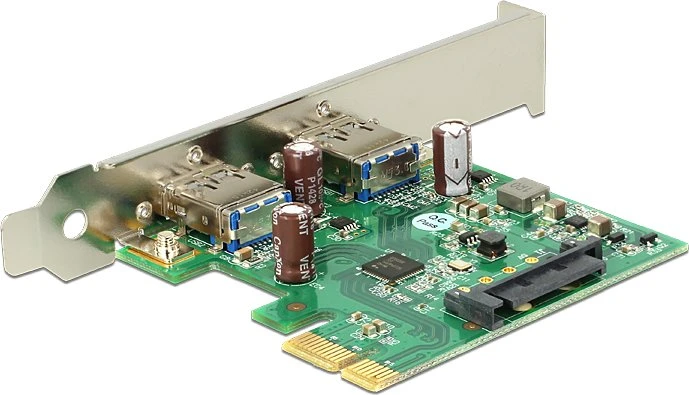 DeLOCK 2x USB-A 3.0, PCIe 2.0 x1