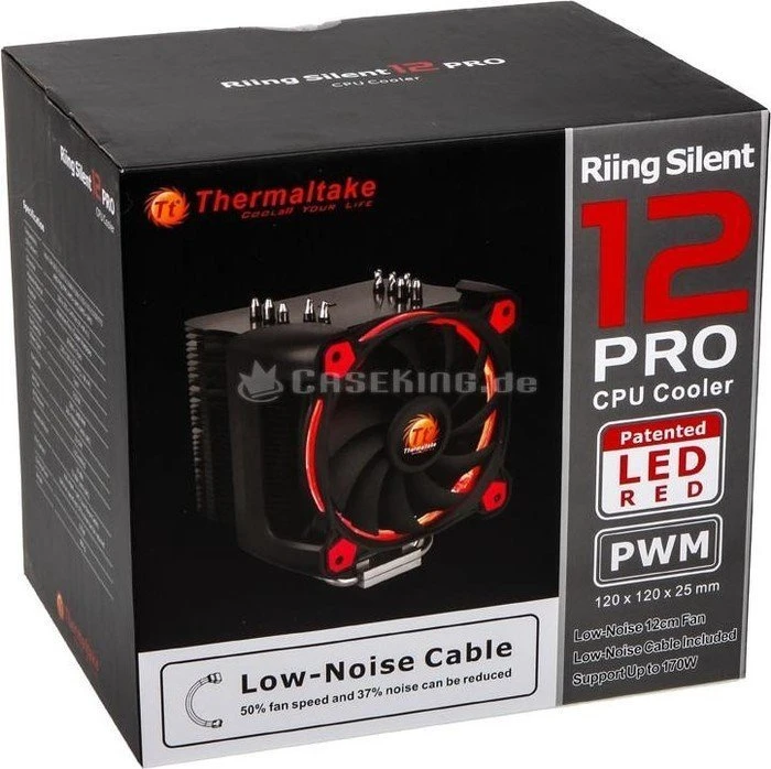 Thermaltake Riing Silent 12 Pro Red