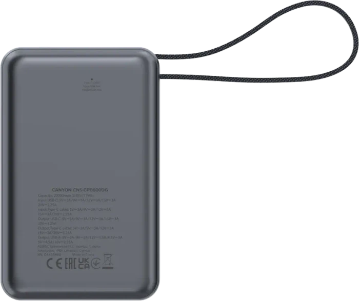 Canyon OnPower PB-600 schwarz/grau