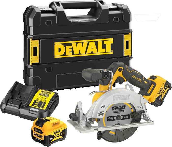 DeWalt DCS512P2 Akku-Handkreissäge inkl. Koffer + 2 Akkus 5.0Ah