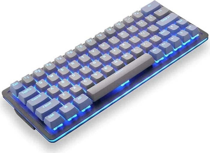 Mountain Mineral Keycap Set, Kunststoff (PBT) Double-Shot, grau/blau, 113 Tasten (104+9), ANSI-US