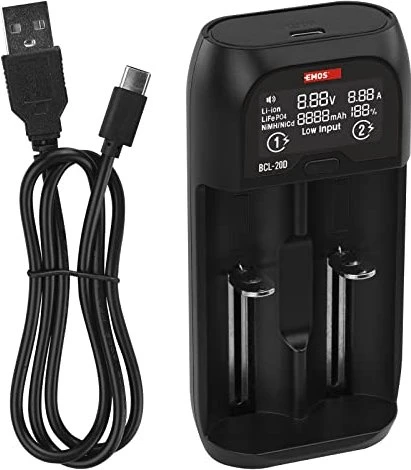 Emos Akku-Ladegerät für Li-Ion Akkus BCL-20D