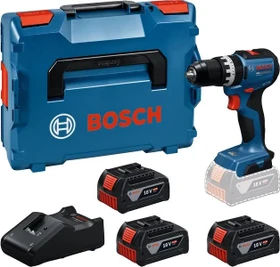 Bosch Professional PRO GSB 18V-52 Akku-Schlagbohrschrauber inkl. L-Boxx + 3 Akkus 5.0Ah