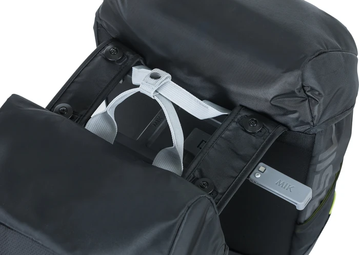 Basil Miles MIK Doppeltasche Gepäcktasche schwarz