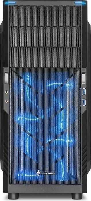 Sharkoon T3-W blau, Acrylfenster