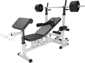 Gorilla Sports Universal 100kg Kraftstation weiß
