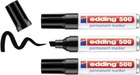 edding 500 Permanentmarker schwarz, 3er-Pack