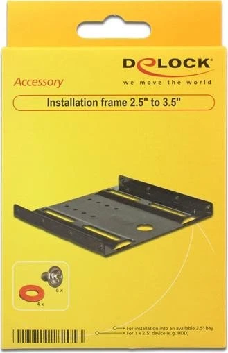 DeLOCK 2.5" Einbaurahmen