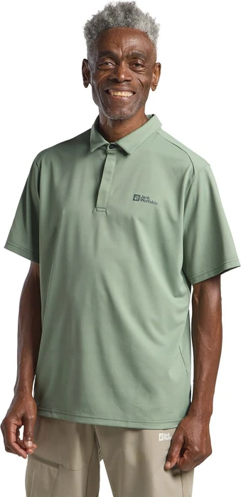 Jack Wolfskin Delgami Poloshirt kurzarm eucalyptus (Herren)
